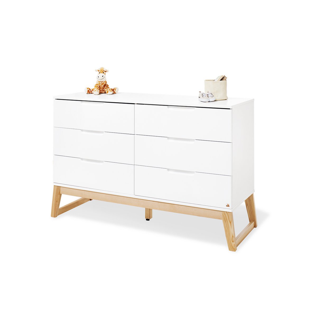 Startset 'Bridge' extra breed, incl. wandplank 3 delen: ledikant, extra brede commode, wandplank - 