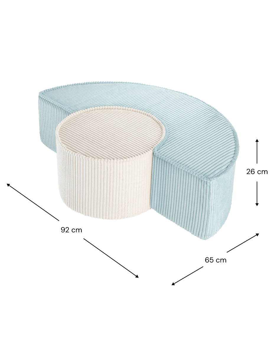 Peppermint Green Pouffe Set