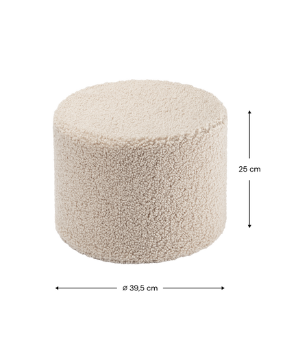 Wigiwama Biscuit Pouffe - teddystof poef