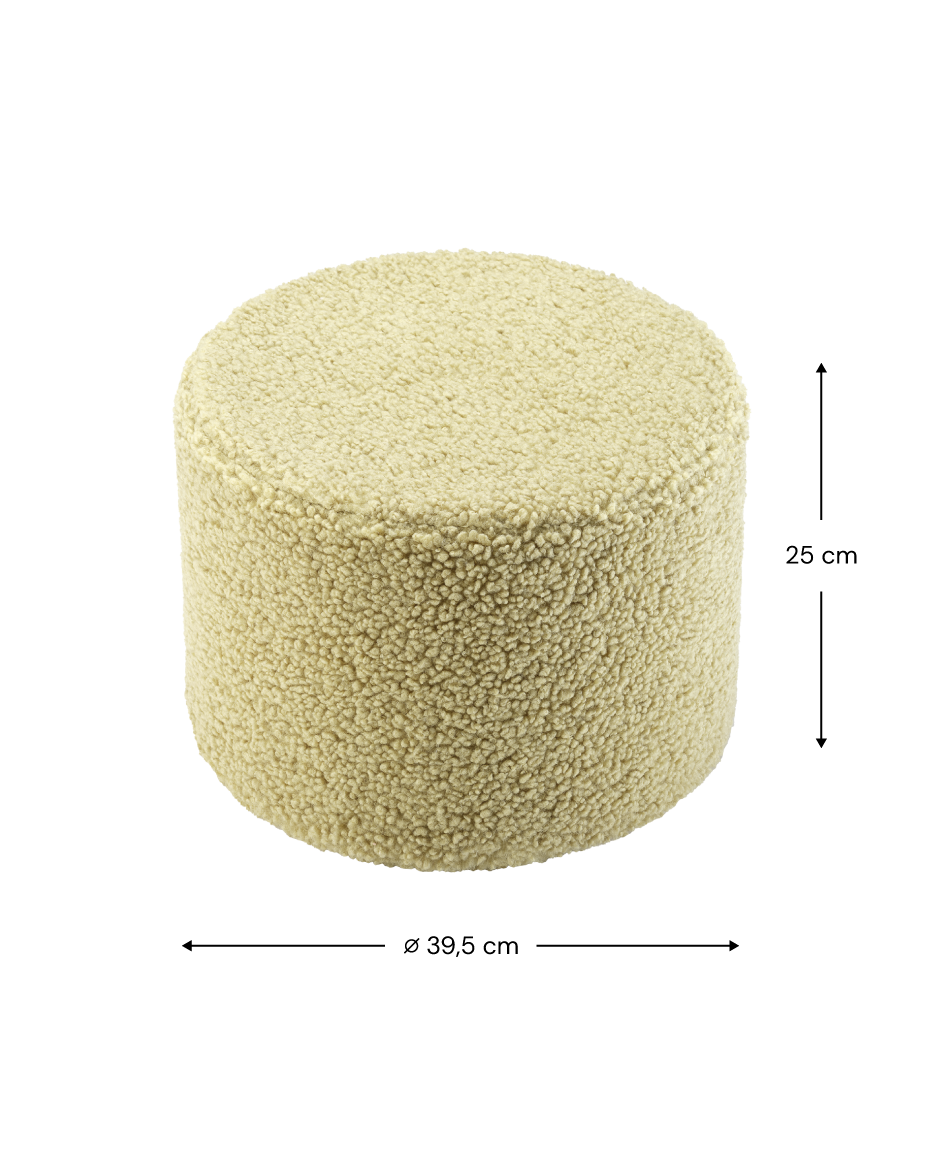 Wigiwama Matcha Pouffe - teddystof poef