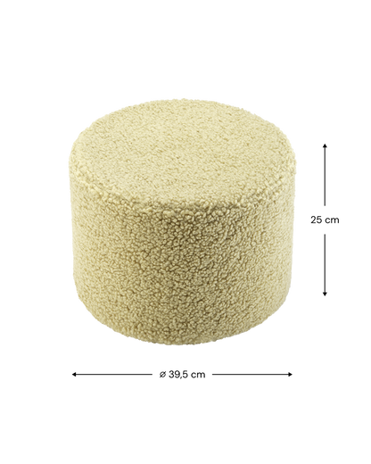 Wigiwama Matcha Pouffe - teddystof poef