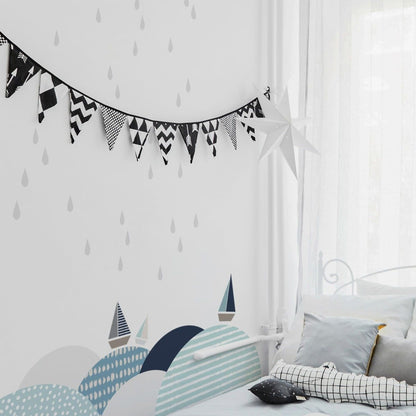 Miniset: Tropfen Hellgrau