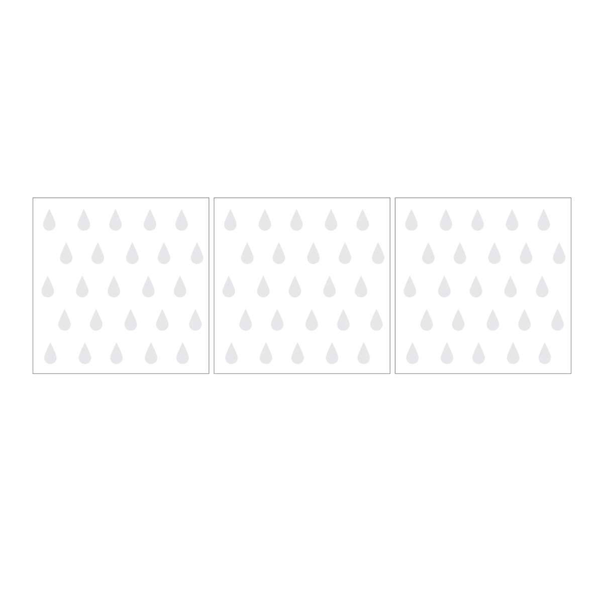 Miniset: Tropfen Hellgrau