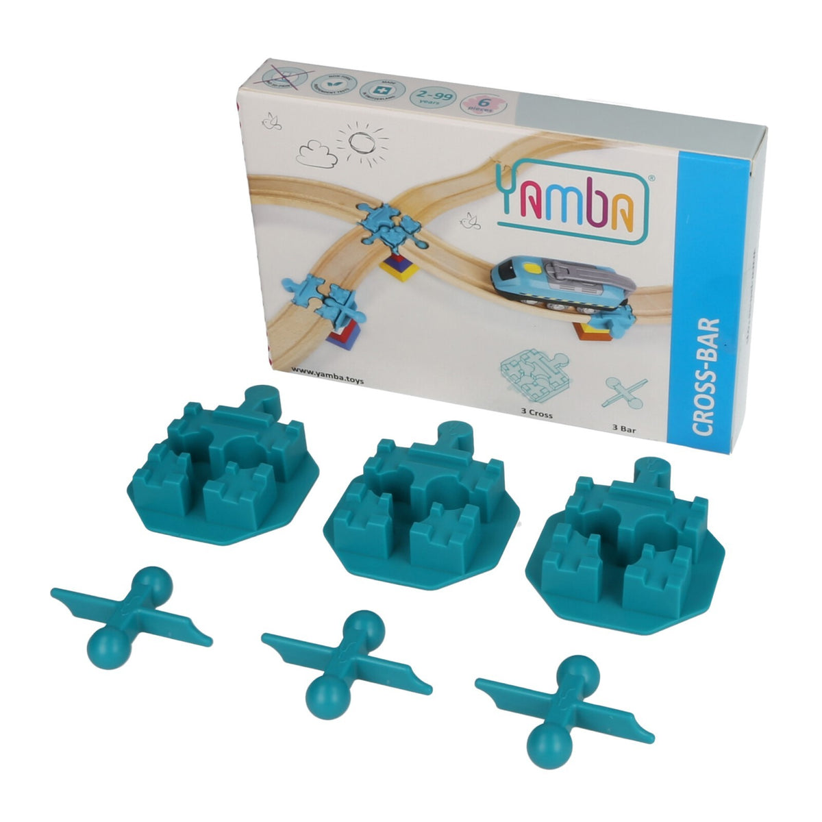 Yamba Cross-Bar-verpakking met drie Cross-adapters en drie Bar-verbinders