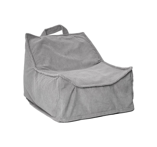 YappyHug beanbag Light grey – Ergonomische zitzak (80×70×50 cm)