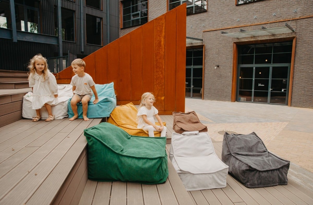 YappyHug beanbag Pine Green – Ergonomische zitzak (80×70×50 cm) - Beanbag