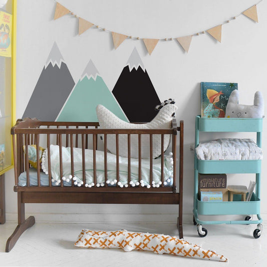 Mountains Pastel Behind-The-Bed Wallsticker